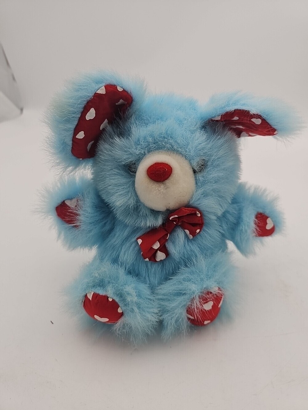 Vtg Simon Int'l Toy Mfg 10 " Blue Plush Stuffed Animal Great Condition Wild Fir